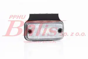 LAMPA fristom /biała OBRYSOWA LED 12/30V / z odblaskiem 111x52mm /