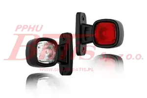 LAMPA fristom OBRYSOWA LED 12-30V / przewód: 2×0,75 mm2; o długości 0,5m / 2-funkcyjna; biało-czerwona /