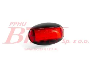 LAMPA fristom /czerwona OBRYSOWA LED 12-36V / 1 funkcyjna / homologacja: poziom / z wiązką elektryczną 0,15m / zaokrąglona wypukła / opakowanie 10szt. /