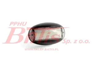 LAMPA fristom /biała OBRYSOWA LED 12-36V / 1 funkcyjna / homologacja: poziom / z wiązką elektryczną 0,15m / zaokrąglona wypukła / opakowanie 10szt. /