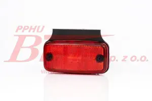 LAMPA fristom /czerwona OBRYSOWA LED 12-24V / z: uchwyt kątowy; przewód 2×0,75 mm2; szybkozłącze elektryczne typu QS150 / 1-funkcyjna /