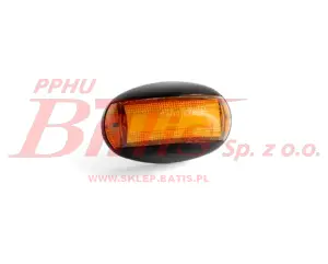 LAMPA fristom /żółta 'DARK' OBRYSOWA LED 12-36V / 1 funkcyjna / homologacja: poziom / z wiązką elektryczną 0,15m / zaokrąglona wypukła / opakowanie 10szt. /