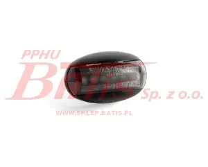 LAMPA fristom /biała 'DARK' OBRYSOWA LED 12-36V / 1 funkcyjna / homologacja: poziom / z wiązką elektryczną 0,15m / zaokrąglona wypukła / opakowanie 10szt. /