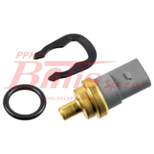 CZUJNIK febi TEMPERATURY PŁYNU CHŁODZĄCEGO / 2piny; szary / AUDI A1, A2, A3, A4 ALLROAD B8, A4 ALLROAD B9, A4 B6, A4 B7, A4 B8, A4 B9, A5, A6 ALLROAD C6 1.0-Electric 09.95- /