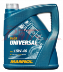 OLEJ mannol UNIVERSAL / 15W40 /5L/ ACEA A3/B4; MB 229.1, 229.3; VW 501.01/505.00/502.00/500.00; RENAULT RN0700/0710; PSA B71 2294 /