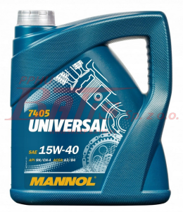 OLEJ mannol UNIVERSAL / 15W40 /5L/ ACEA A3/B4; MB 229.1, 229.3; VW 501.01/505.00/502.00/500.00; RENAULT RN0700/0710; PSA B71 2294 /