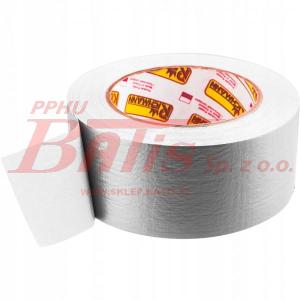 TAŚMA richmann / 45 metr /SAMOPRZYLEPNA SZEROKA SREBRNA  / szerokość 48 mm , długość  45 metrów /