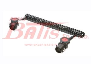 PRZEWÓD vignal SPIRALNY ELEKTRYCZNY 15 PINÓW/ ADR/ 24V/ EURO 6 /   / długość 4,5 metry / pracuje 3 metra /