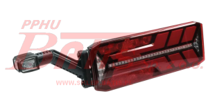 LAMPA aspock / lewa TYLNA / Z TRÓJKĄTEM ECOLED III / 24V / 6-CIO FUNKCYJNA ZE ZŁĄCZEM ASS2 / 7 PIN   4 ZŁĄCZA 2-PINOWE /