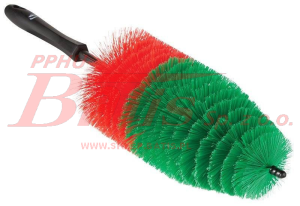 SZCZOTKA vikan / 425mm SPIRALNA Fi-105 / do felg i innych ciężko dostępnych miejsc / włosie poliester w kolorach VTS; miękkie / produkt Duński / 