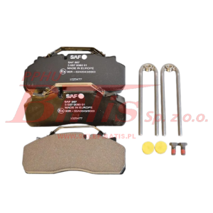 KPL.KLOCKÓW saf oe HAMULCOWYCH 210,5x92,3x29,8mm / mniejszy z otworem na czujnik lekko z boku /