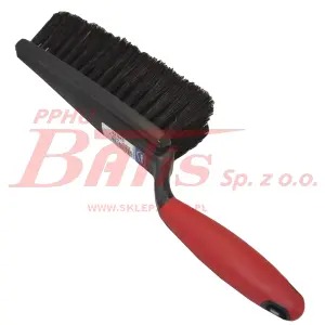 SZCZOTKA vikan / 70x330mm DO ŚNIEGU / czarny spieniony polipropylen z czarnym włosiem oraz z rączka z gumowym rantem / produkt Duński /  opakowanie 10szt. /
