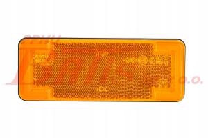 LAMPA horpol OBRYSOWA Z WIESZAKIEM LED 12-24V / slim XS / pomarańczowa boczna / przewód: 2x0,75mm2 o długości: 0,5m /