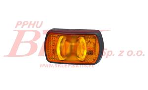 LAMPA horpol OBRYSOWA LED 12-24V / żółta; krótka / HOR 82 / Wymiary: 71x42x25mm / przewód: 2x0,75mm2; długość: 0,5m /