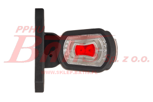 LAMPA horpol /prawa OBRYSOWA LED 12/24V / potrójna / na wysięgniku krótkim prostym / przewód: 2x0,75mm2, długość: 0,3m / kompatybilna z czujnikiem cofania /