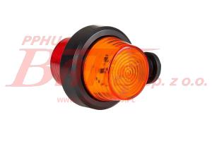 LAMPA horpol OBRYSOWA / żółto-czerwona / wysięgnik krótki / wersja „old school”(wypukłe klosze) / HOR 102A /