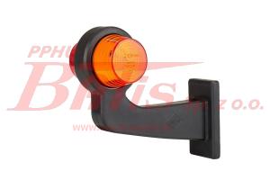 LAMPA horpol /prawa OBRYSOWA 'OLD SCHOOL' LED 12-24V / podwójna; żółto-czerwona / wysięgnik długi / przewód: 0,5m / od -30*C do  50*C / HOR102A /