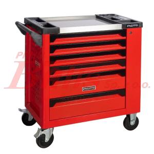 WÓZEK invento /wyposażony NARZĘDZIOWY / 7 szuflad / 220 elementów / wymiar: 88x48x77cm / waga: 65kg / blat stalowy /   NOTATKA
