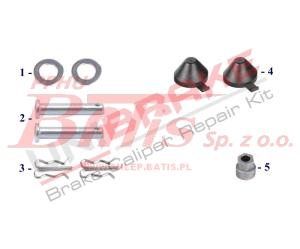 KPL. unibrake NAPRAWCZY ZACISKU HAMULCOWEGO KNORR / kpl. zabezpieczający /