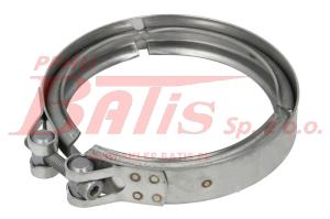OBEJMA dinex RURY WYDECHOWEJ  / 126,8mm-129,8mm / stal szlachetna / DAF CF, XF 106; VDL FUTURA MX-11210-MX340 09.10 /