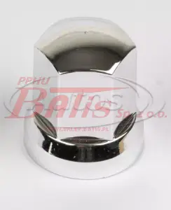 OSŁONA pls / niklowana 32 wysoka  NAKRĘTKI  KOŁA PLASTIKOWA NA KLUCZ 32  / całkowita wysokość 54,50 mm /