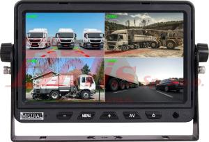 WYŚWIETLACZ 7-CALOWY CYFROWY  MVS-M7AIR TFT LCD, AIR Z DVR AHD / format 16:9 /