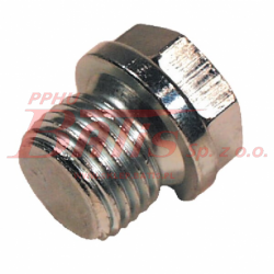 KOREK METALOWY M18*1,5 DIN910 Z KOŁNIERZEM