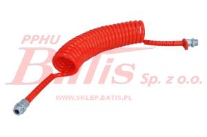 PRZEWÓD phillips / czerwony M22x1.5 SPIRALNY PNEUMATYCZNY / 4,5m / poliamid /