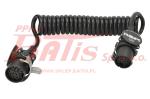 PRZEWÓD phillips SPIRALNY ELEKTRYCZNY 15-PINÓW / ADR / 24V / EURO 6 / długość 4,5m / Duracoil+ / -40*C - 90*C /