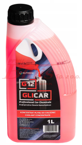 PŁYN glicar / 1L DO CHŁODNIC G12+ / czerwony / opakowanie 1 litr / sprzedajemy na sztuki /