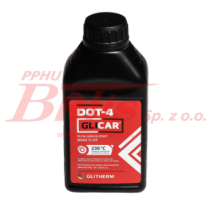 PŁYN glicar / 0,5L HAMULCOWY DOT-4 / SAE J1703, ISO/DIN 4925 / opakowanie 0,5 litra / sprzedajemy na sztuki /