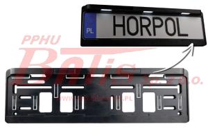 RAMKA horpol LED DO TABLICY REJESTRACYJNEJ 12-24V / białe światło oświetlające tablicę /  0,8/1,5W / przewód: 2x0,75mm2; o długości: 1,5m / IP68 / HOR160 /