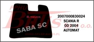 DYWANIK Z MATERIAŁU, TUNEL, SCANIA R od 2004r AUTOMAT