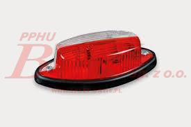 LAMPA fristom OBRYSOWA / wisząca na gumie / biało-czerwona