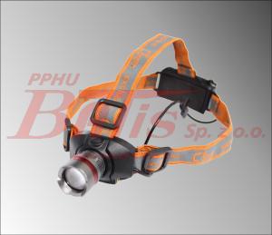 LATARKA richman/corona CZOŁOWA NA GŁOWĘ LED CREE 3W   1 LED CZERWONY EXCLUSIVE