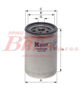 WKŁAD hengst FILTRA PALIWA MAN/G RVI/B/C/G/KERAX  hengst