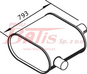 TŁUMIK WYDECHU RVI PREMIUM 300/340/385/400> - WERSJA ECONOMY dinex