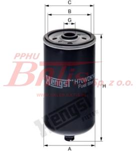 WKŁAD hengst FILTRA PALIWA BIODIESEL MAN/F2000/F90/G90/L2000/M2000/M90 NEOPLAN/CENTROLINER/EUROLINER/STARTLINER SERTA/COMFORTCLASS/TOPCLASS SOLARIS/URBINO hengst