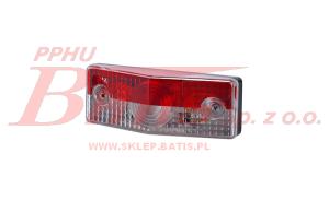 LAMPA horpol OBRYSOWA PŁASKA CZERWONO-BIAŁA