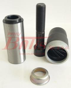 KPL. NAPRAWCZY unb PROWADNICY KRÓTKIEJ /32 x 80/  KNORR SN6/7 32 MM ZE ŚRUBĄ unb  Zastosowanie: SN6 | SN7 | SK7 / tuleja metalowa 32 x 80 mm / śruba M16 x1,5x80 mm / tulejka met-gum fi 39 mm/