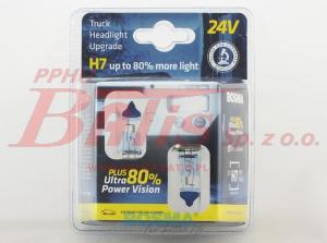 ŻARÓWKA bosma HALOGENOWA H7 24V/70W  PLUS 80%  PX26d - kpl. 2 sztuki !!!!  ULEPSZONA 80% WIĘCEJ ŚWIATŁA !!!!