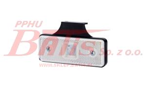 LAMPA horpol OBRYSOWA DIODOWA PROSTOKĄTNA Z ODBLASKIEM HOR42 12/24V PODWIESZANA (z wieszakiem z mocowaniem za lampą) BIAŁA