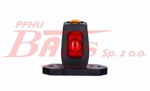 LAMPA horpol OBRYSOWA LED 12-24V / potrójna / wysięgnik krótki prosty / przewód: 2x0,75mm2; długość: 0,45m /