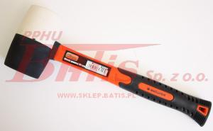 MŁOTEK richmann /665g GUMOWY / 60mm / FIBERGLASS / kolor: biało-czarny / zamiennik - 100485 / exclusive /