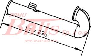 RURA dinex WYDECHOWA KOŃCOWA DAF XF 75/ CF 75 / CF 85 / XF 95