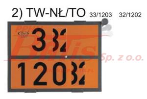 TABLICA WYRÓŻNIAJĄCA, NIEBEZPIECZNY ŁADUNEK 40-1361