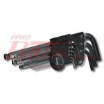 KPL. KLUCZY jobi /2,5-10mm IMBUSY Z KULKĄ / 2,5-10mm / C.V. / JOBI PROFI /