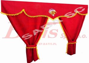 ZASŁONY KABINY KPL MAN TGA XXL/XL wykończone kulkami