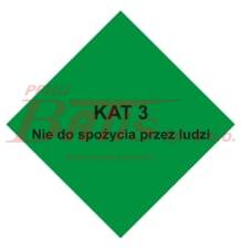 TABLICA ADR KAT3 300*300 jednoczęściowa  - 'nie do spożycia przez ludzi' 101-03W-228