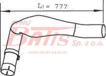 RURA dinex WYDECHOWA PRZEDNIA MAN TGA H02/05/06/09/12/17/20/23/25/29/51/55/86